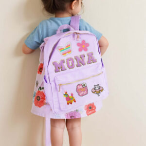 Personalized Kids Patches Nylon Backpack