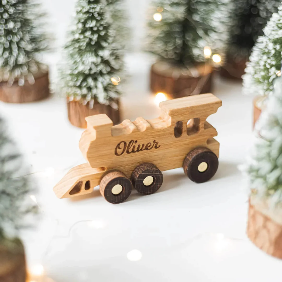 Personalized Wooden Train Set With Name - Image 4