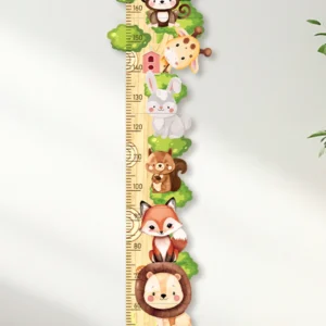 Personalized Wooden Forest Friends Growth Chart