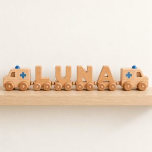LUNA ambulance train on a nursery shelf
