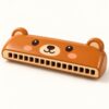 Bear face harmonica with sixteen holes