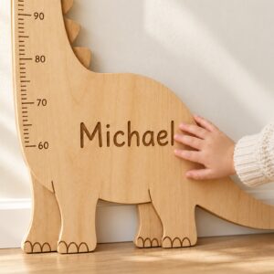Close view of the Michael name engraving