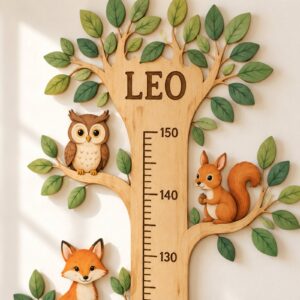 Close view of LEO name and scale