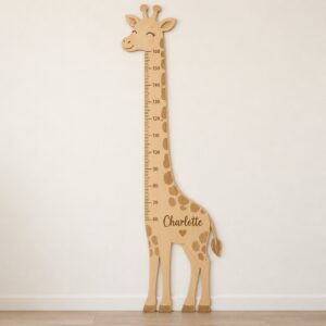 Giraffe growth chart personalized Charlotte