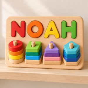 NOAH stacking board displayed on a shelf