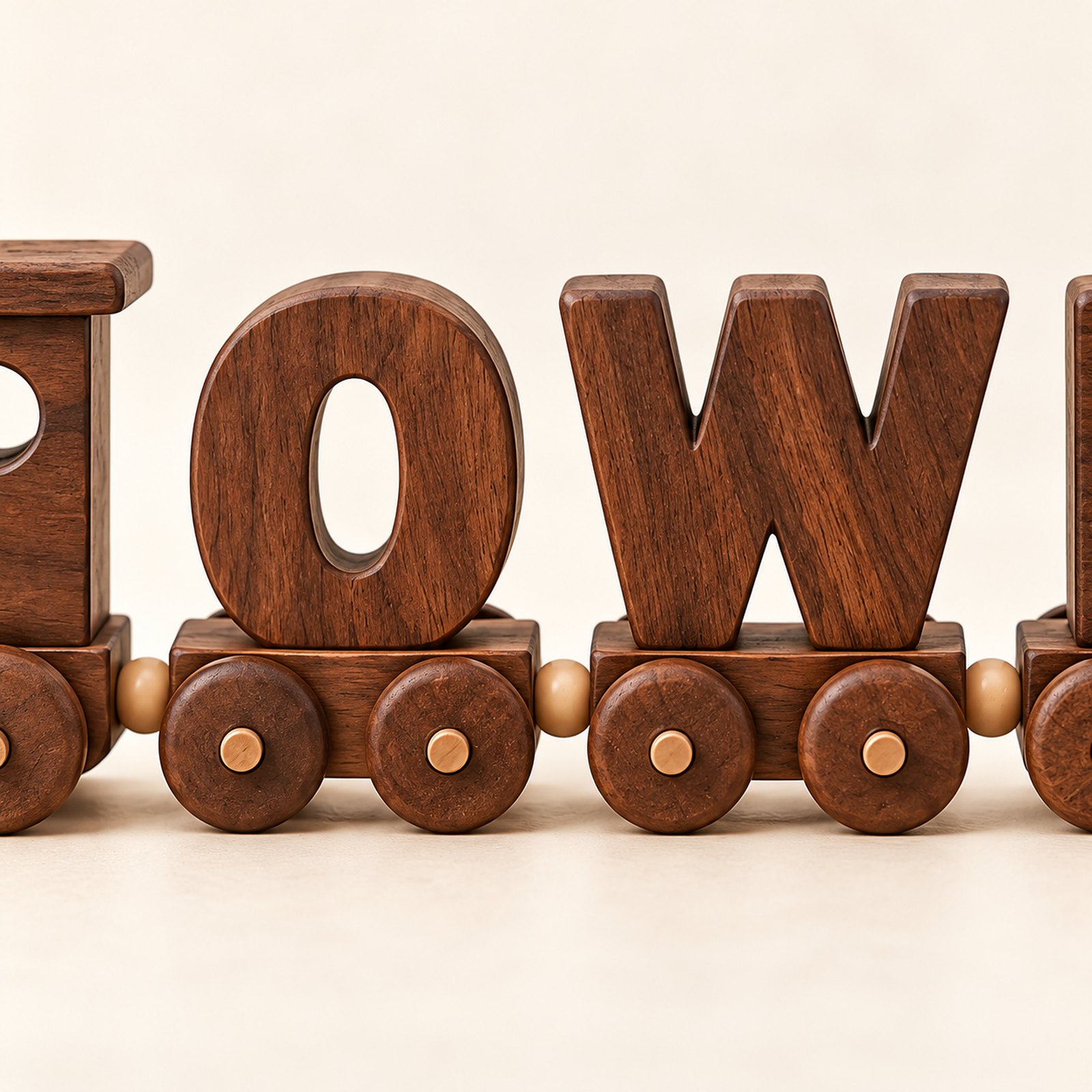 Close view of O and W carriages and wheels